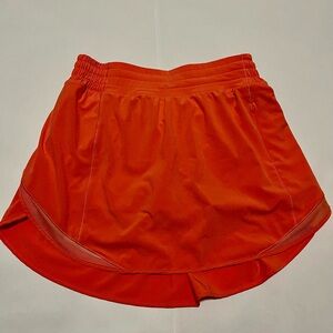 lululemon athletica Orange Athletic Skort